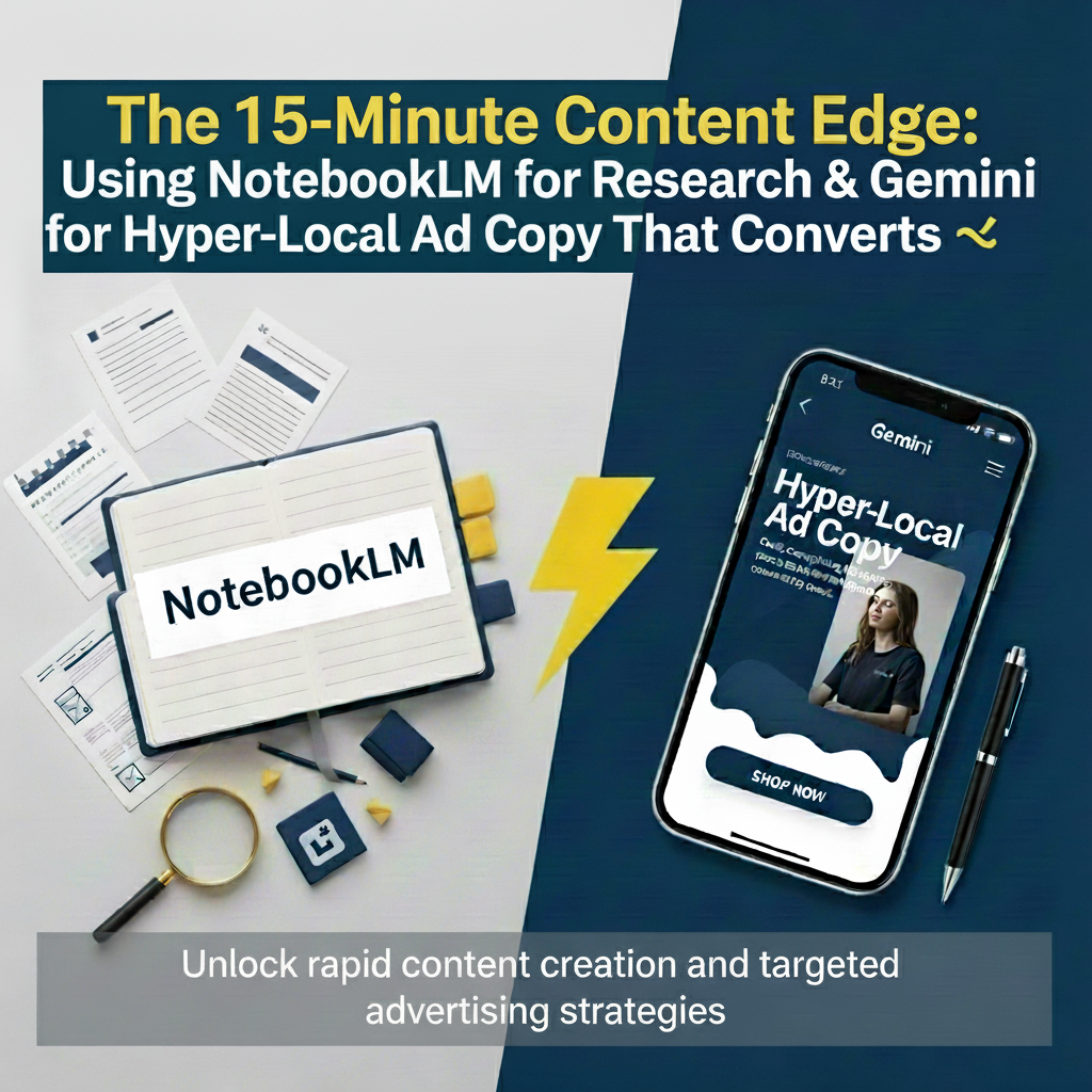 The 15-Minute Content Edge: Using NotebookLM for Research & Gemini for Hyper-Local Ad Copy That Converts ⚡ 1 The 15-Minute Content Edge