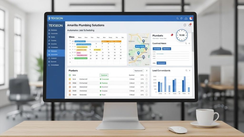 AI-powered plumbing business management Amarillo